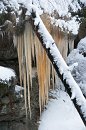 ...převisy... : Beskydy, Pulčínské skály, Valašsko, Vsacko, ledopády, zima